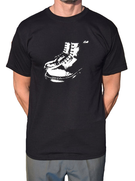 Skinhead Boots Black T Shirt