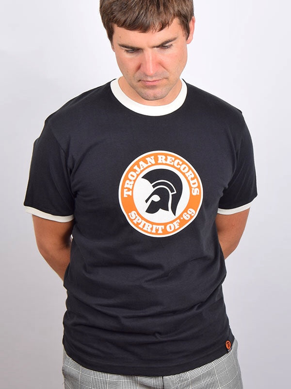 Trojan Records Black Spirit Of '69 Logo T Shirt