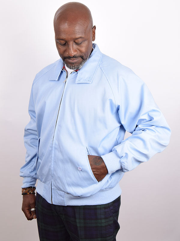Pale blue harrington best sale jacket