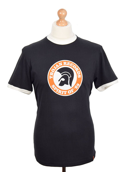 Trojan Records Black Spirit Of '69 Logo T Shirt