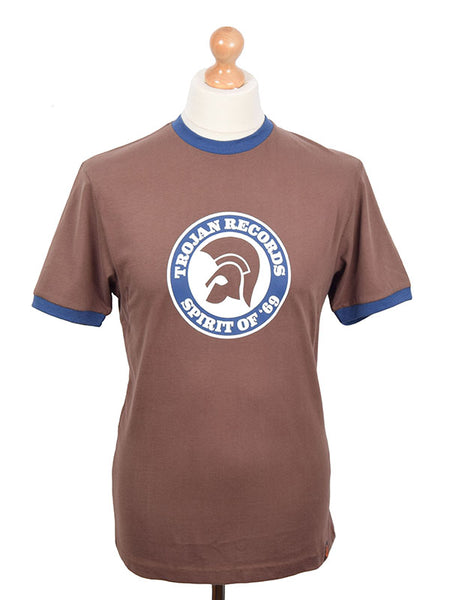 Trojan Records Chocolate Spirit Of '69 Logo T Shirt