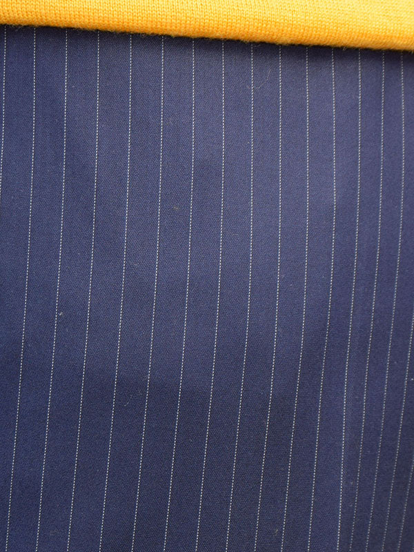 Get Up Navy Pinstripe Slim Fit Trousers
