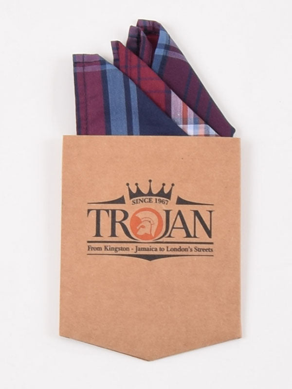 Trojan Records Dark Tartan Check Shirt With Handkerchief