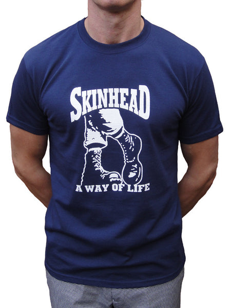 Skinhead Way Of Life Navy T Shirt