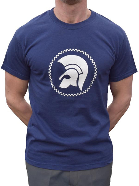 Navy Trojan Head T Shirt