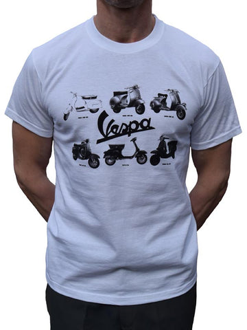 Jual Baju Kaos Tshirt Vespa Scooter Vintage La Macchina Ideale - Foto 1